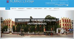 Desktop Screenshot of alberts.ac.in